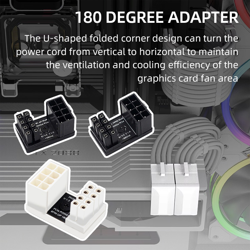 Pc Gaming Lian Li - Graphics Card 180° Power Supply Adapter