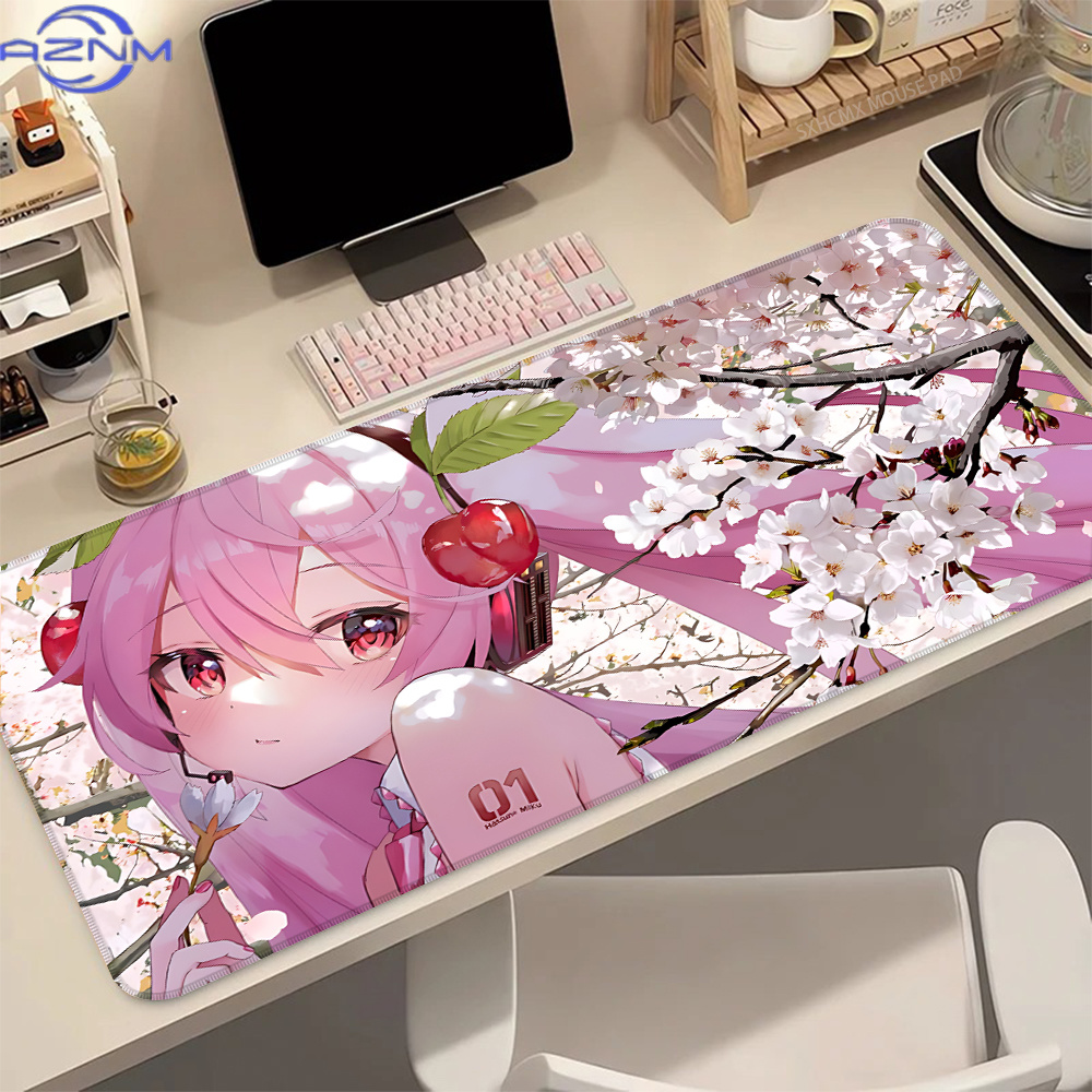 Pc Gaming Hatsune Miku - H-Hatsune M-Miku Pink Sakura Kawaii Large