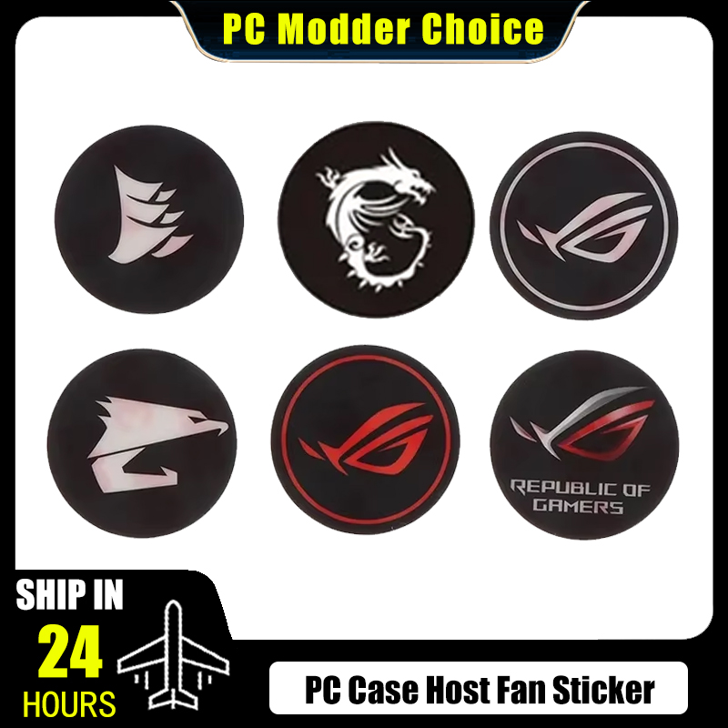 Pc Gaming Lian Li - PC Case Host Fan Sticker ROG