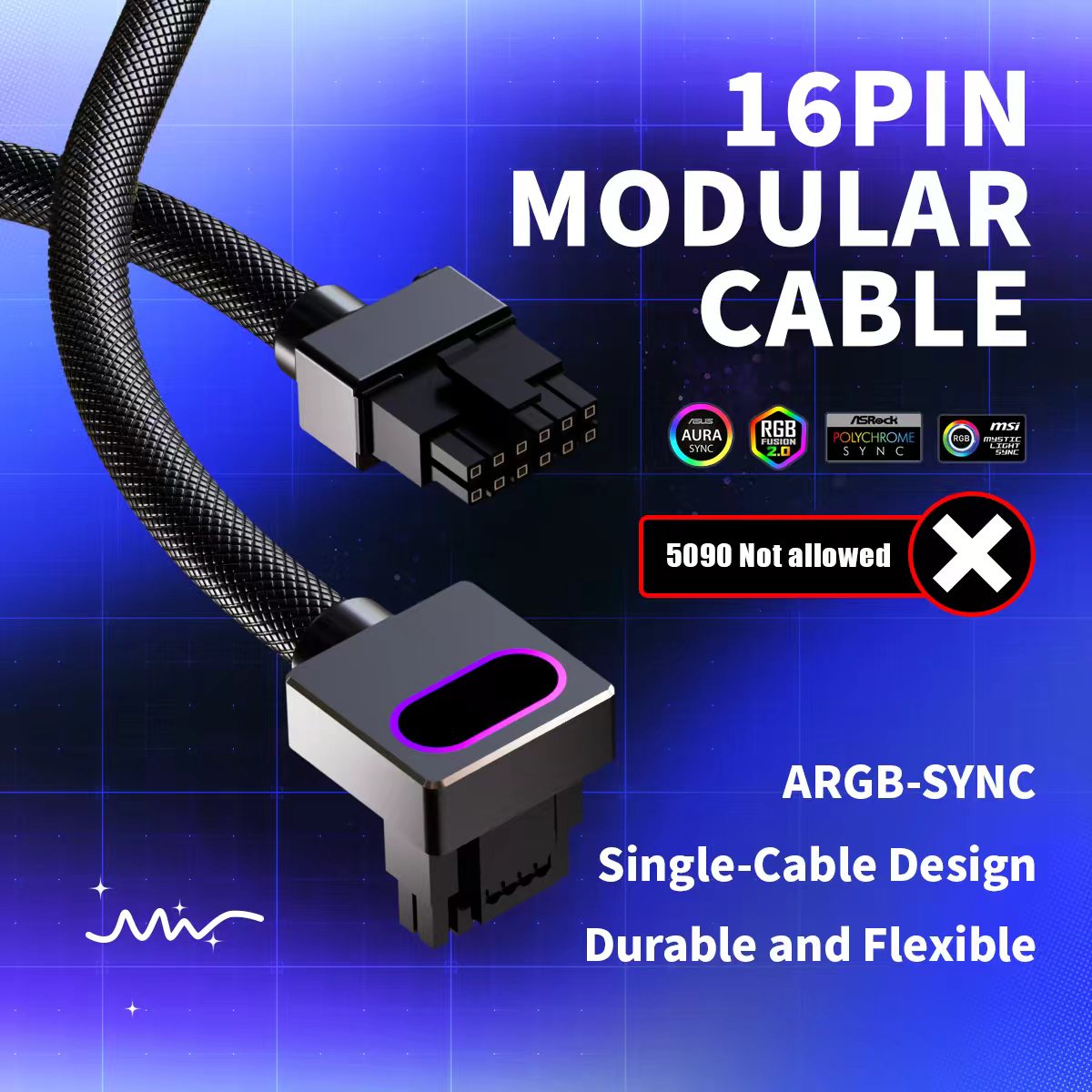 Pc Gaming Lian Li - AIJS 12VHPWR ARGB GPU16PIN Modular Cable
