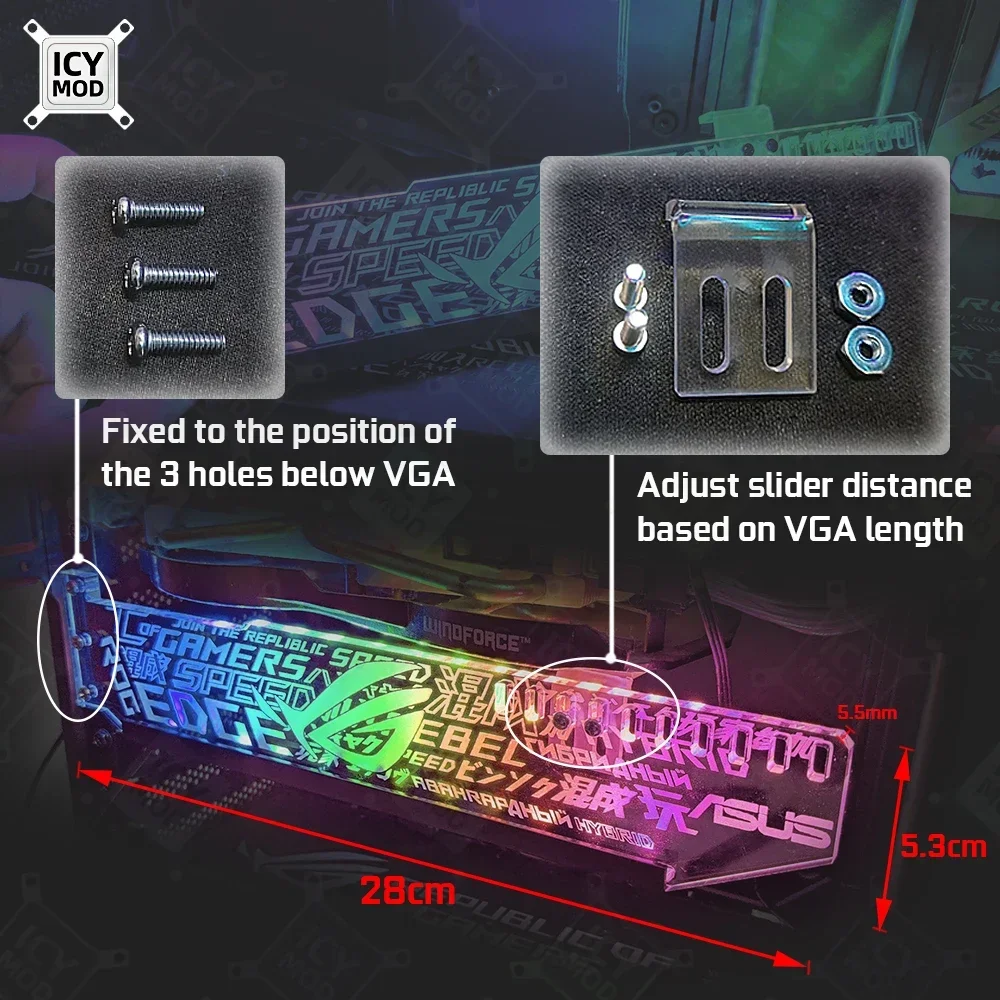 ICY MOD Customized VGA Bracket - Pc Gaming Lian Li review and price