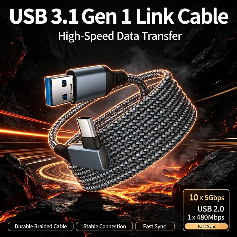 USB A to Type-C Link Cable 3m  - Pc Gaming Vr Headset review and price