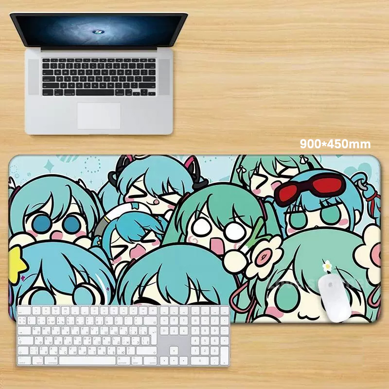 Anime Mouse Pad Gamer Keyboard - Pc Gaming Hatsune Miku review and price