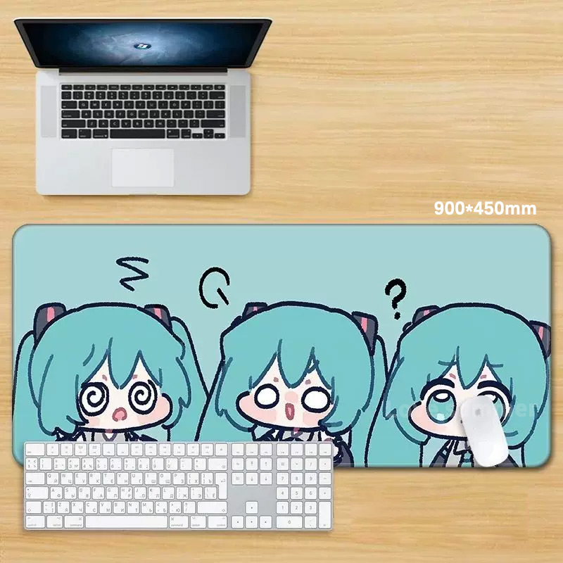 Anime Mouse Pad Gamer Keyboard - Pc Gaming Hatsune Miku review and price