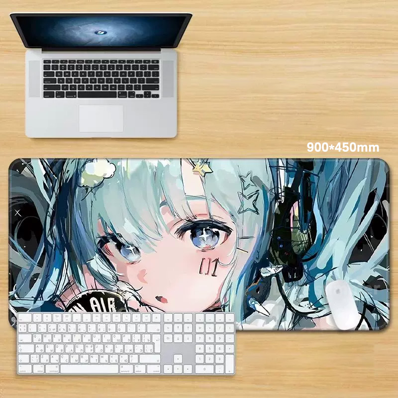 Anime Mouse Pad Gamer Keyboard - Pc Gaming Hatsune Miku review and price