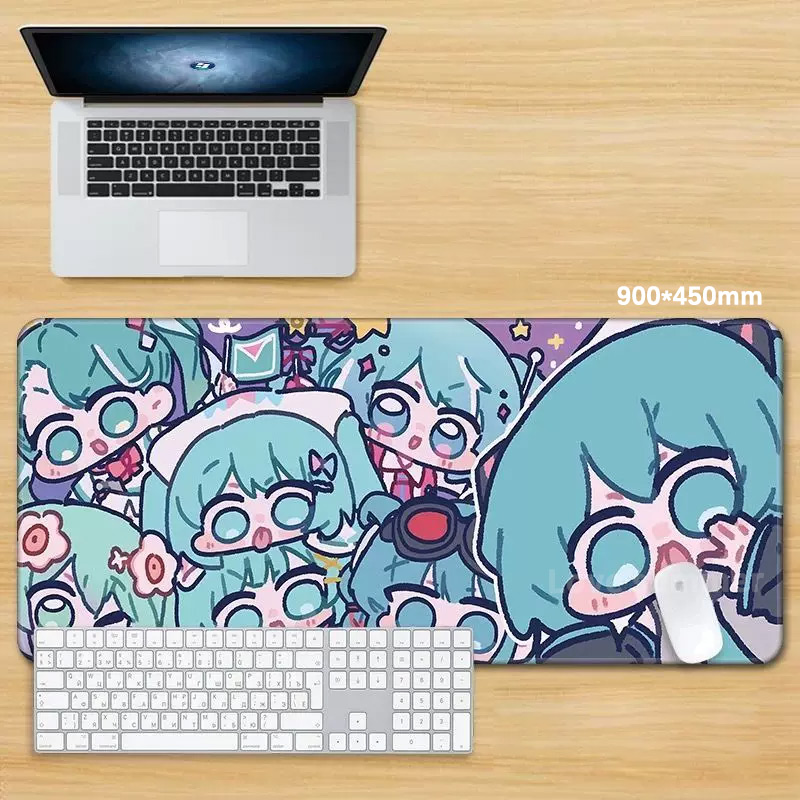Anime Mouse Pad Gamer Keyboard - Pc Gaming Hatsune Miku review and price