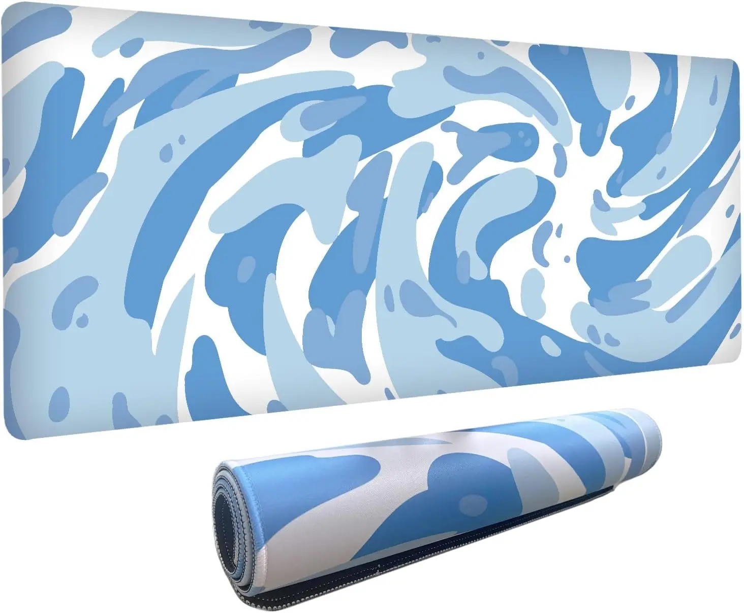Light Blue Camo Swirl Pattern  - Rgb Mousepad review and price
