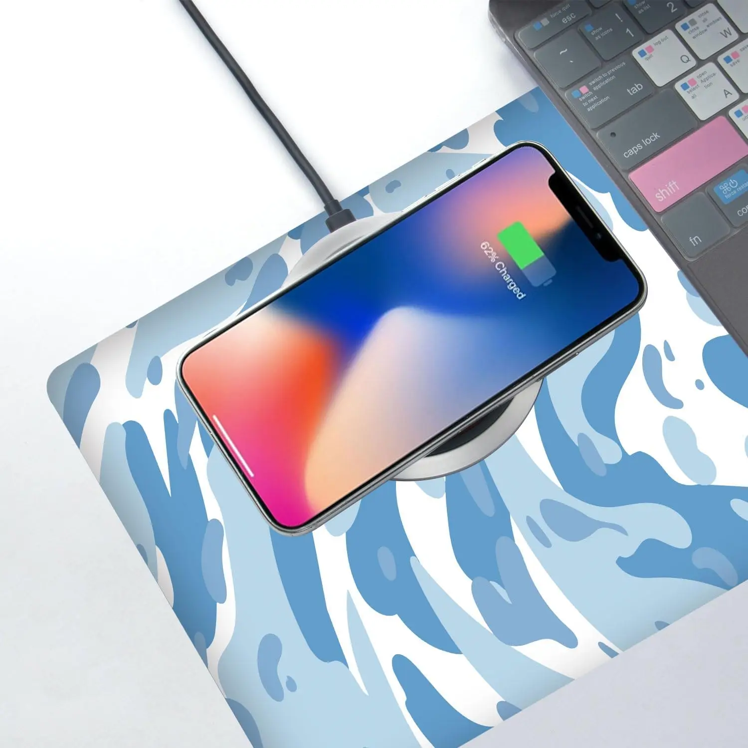 Light Blue Camo Swirl Pattern  - Rgb Mousepad review and price