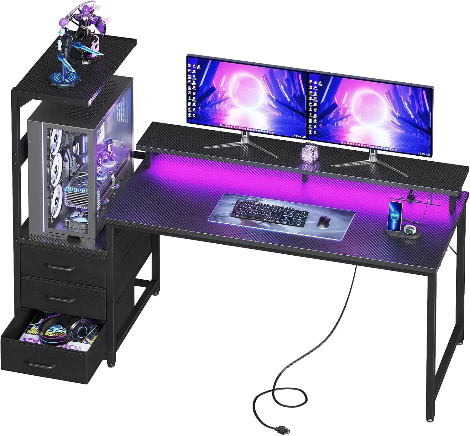 Gaming Desk w/PC Showcase Stan - Pc Gaming Lian Li review and price