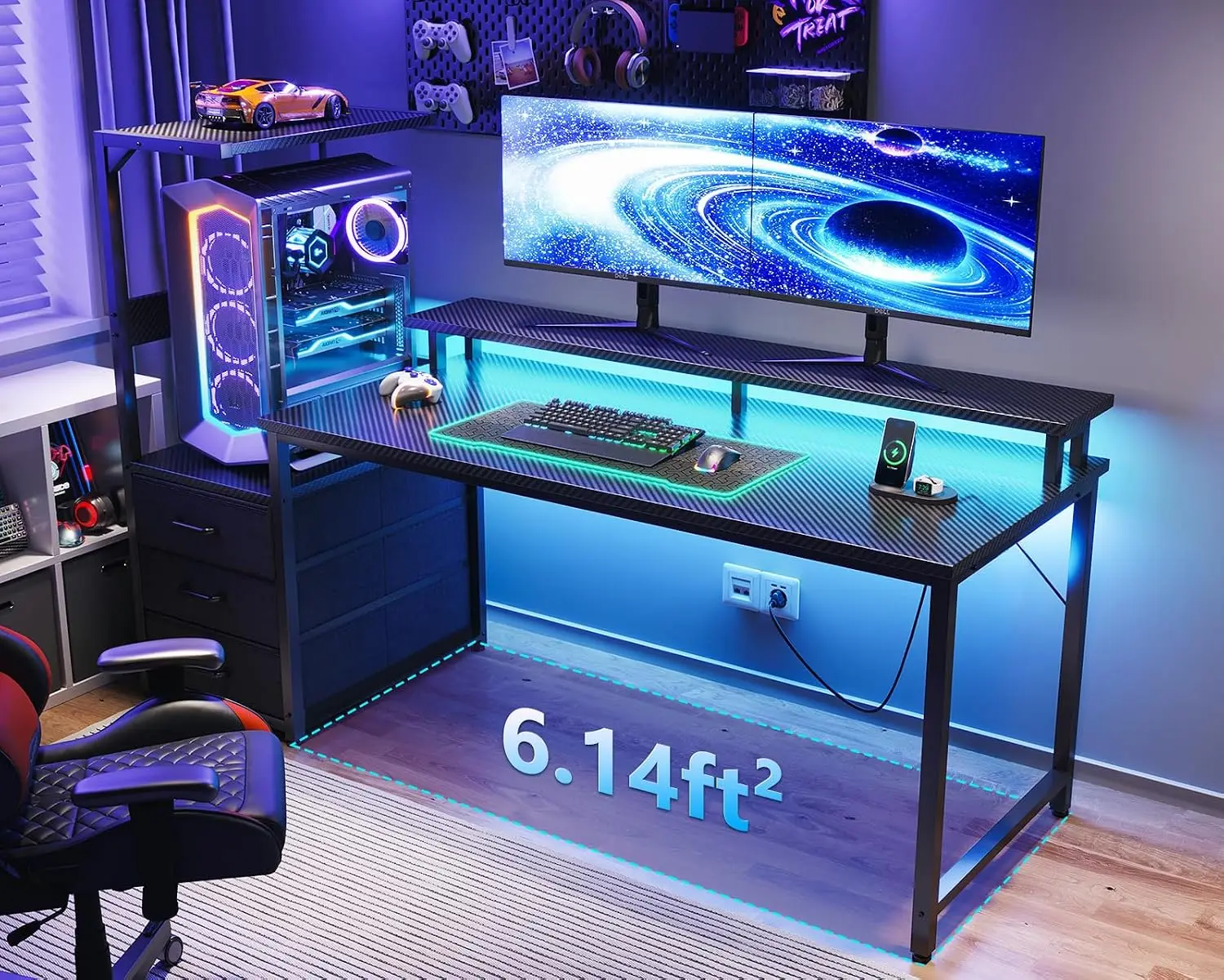 Gaming Desk w/PC Showcase Stan - Pc Gaming Lian Li review and price